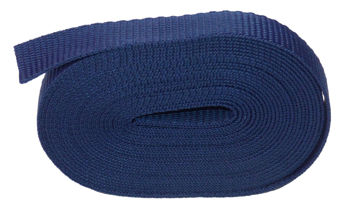 19mm polypropylene webbing in navy blue