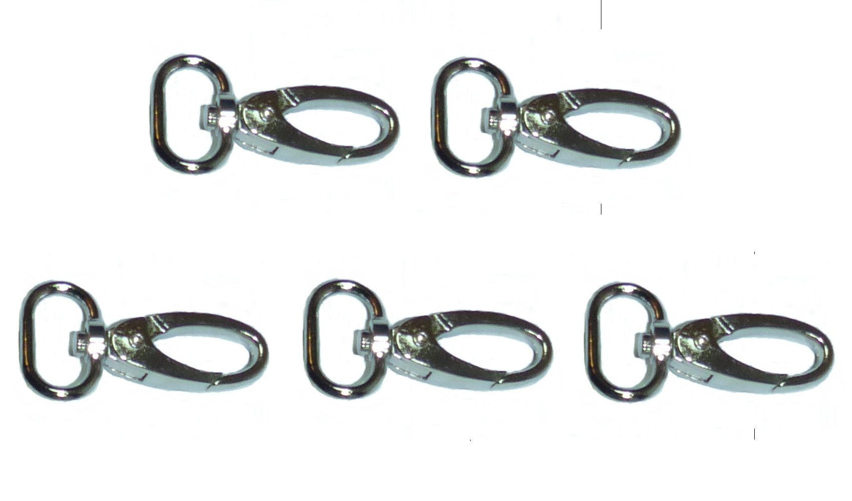 Benristraps 20mm alloy metal snap hooks (pack of 5)