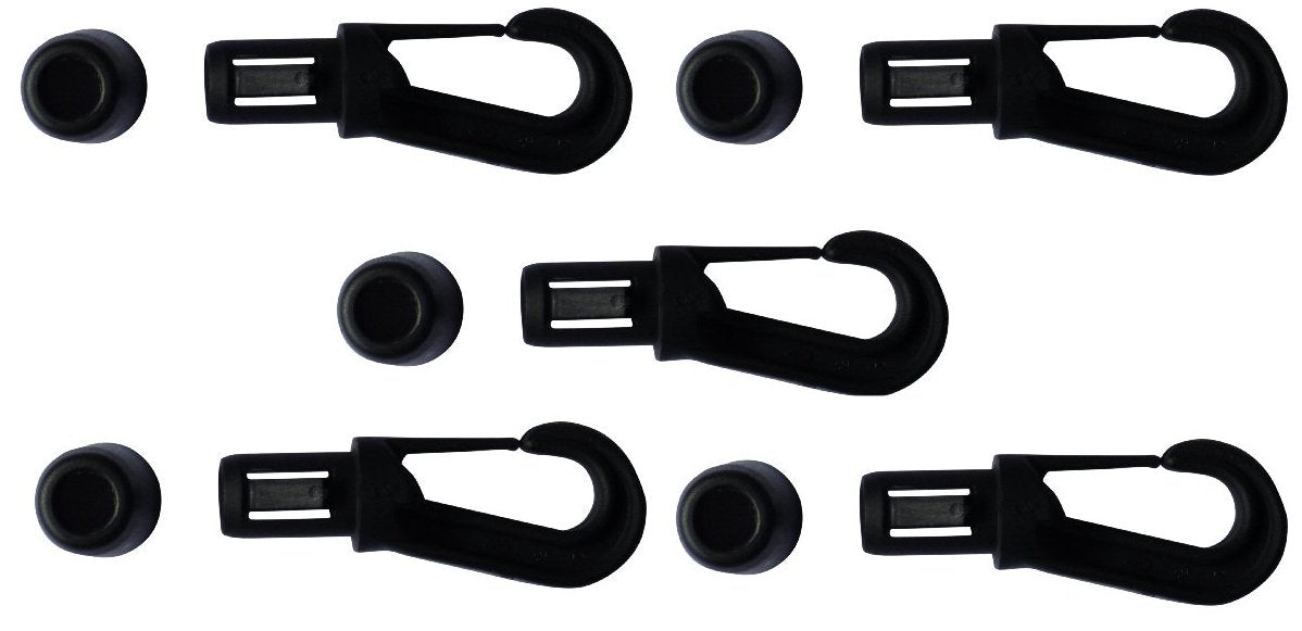 Benristraps 8mm two-piece elastic shock cord hook (pack of 5)