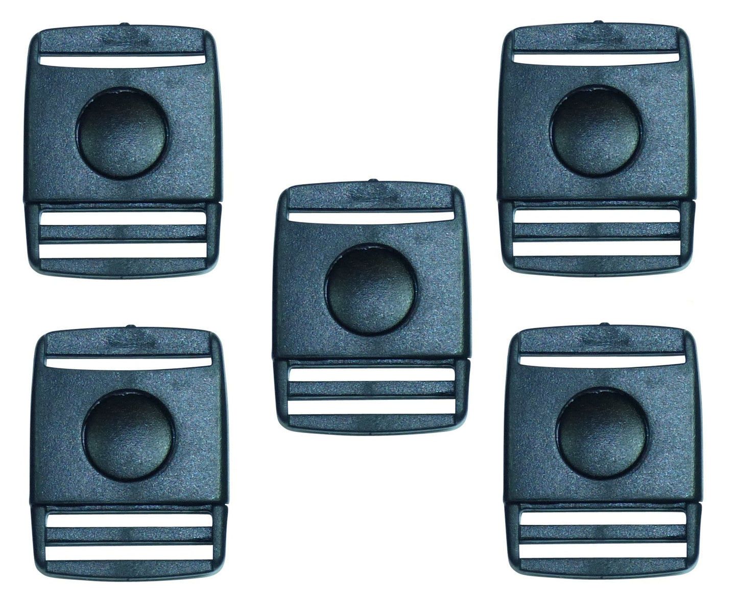 Benristraps 25mm button centre release buckle (pack of 5)