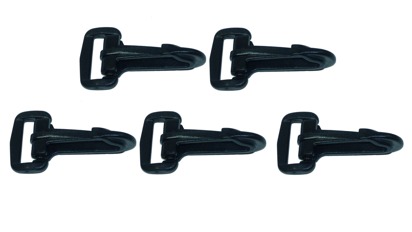 Benristraps 20mm plastic swivel snap hook (pack of 5)