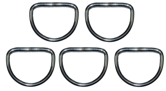Benristraps 40mm alloy D ring, pack of 5