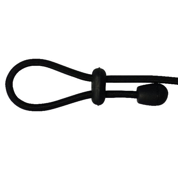 Benristraps 4mm twin-hole cord lock in black on cord