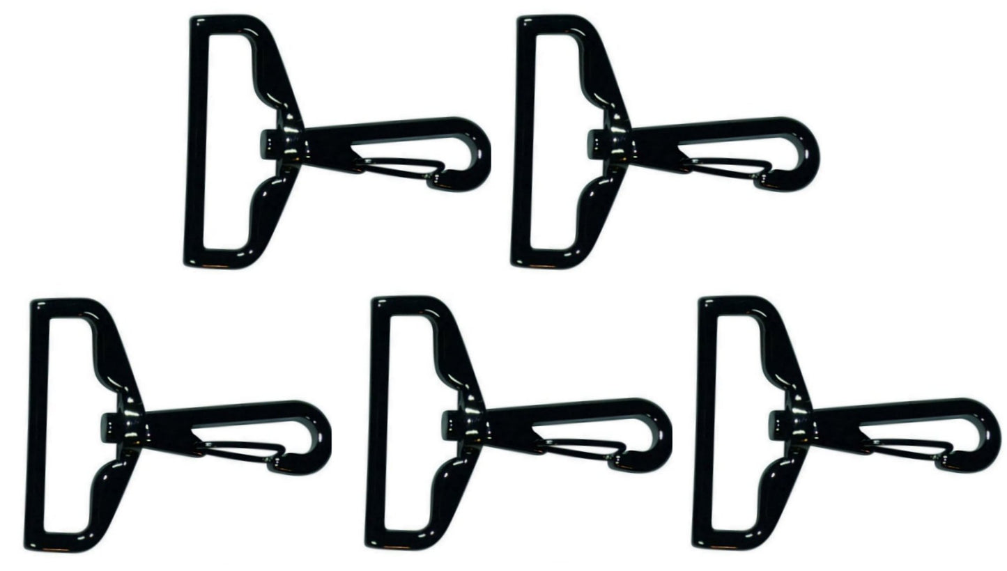 Benristraps 38mm alloy gunmetal-coloured snap hook (pack of 5)
