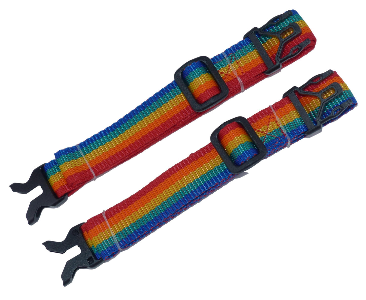 Benristraps 25mm Webbing Strap with Buckles for Luggage, Suitcases, Boxes (Pair)
