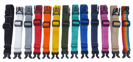 Benristraps 25mm Webbing Strap with Buckles for Luggage, Suitcases, Boxes (Pair)