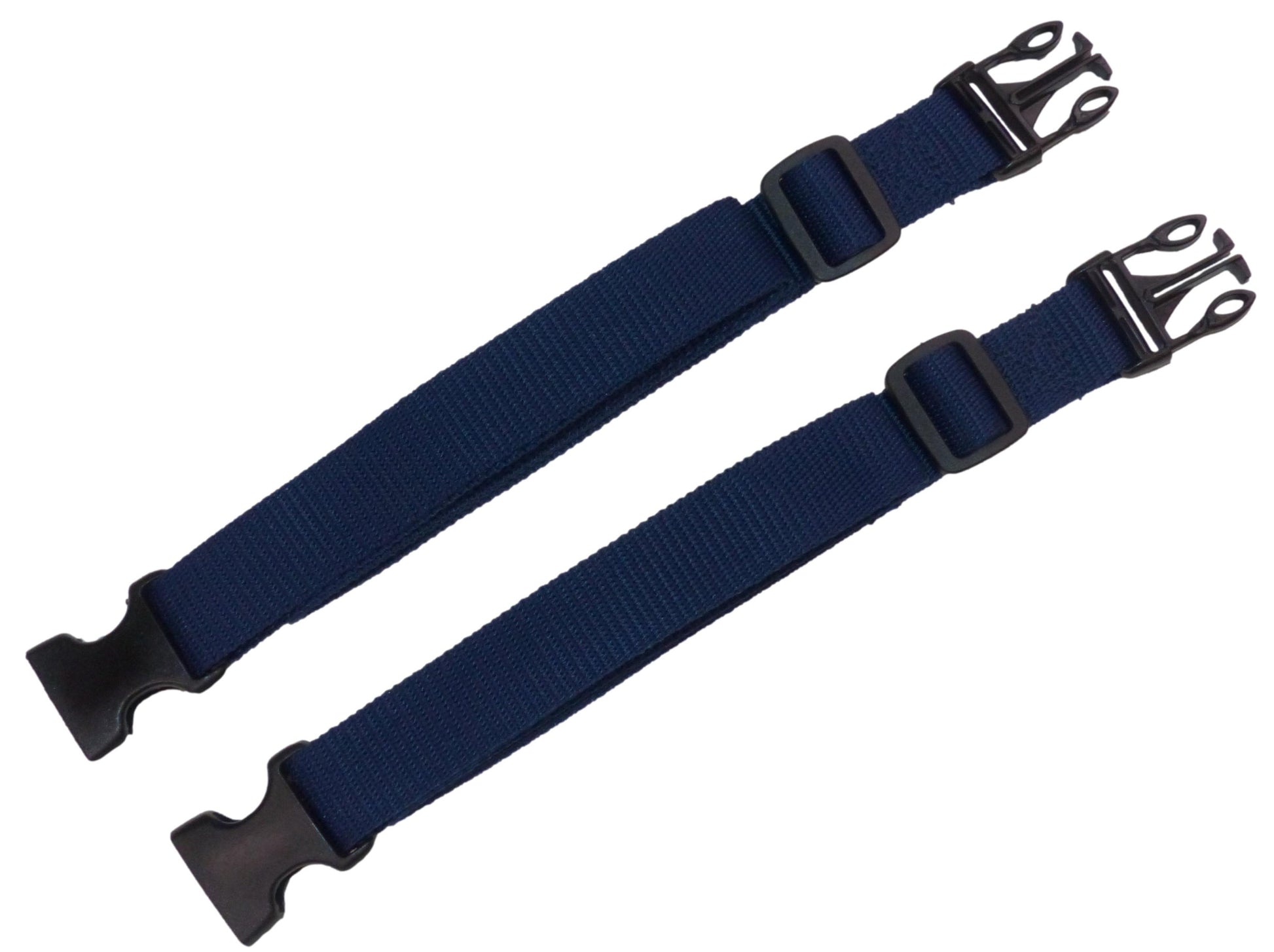 25mm Webbing Strap with Quick Release & Length-Adjusting Buckles (Pair) in navy blue