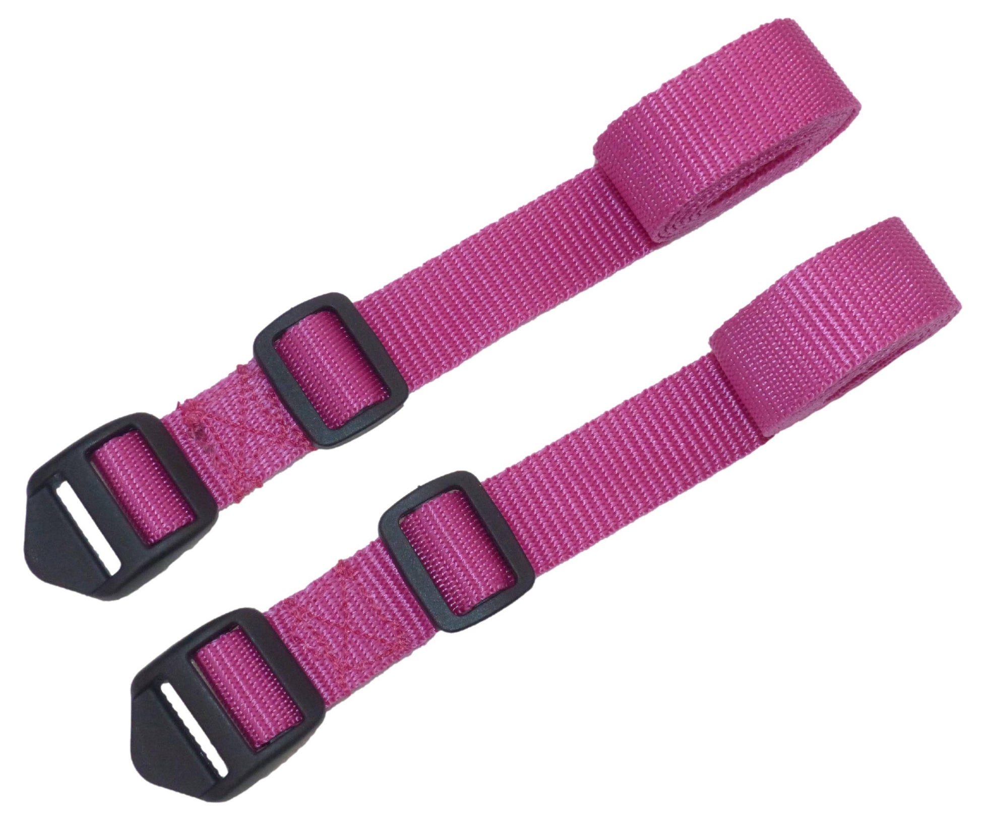 Benristraps 25mm Webbing Strap with Ladderloc Buckle (Pair) in pink