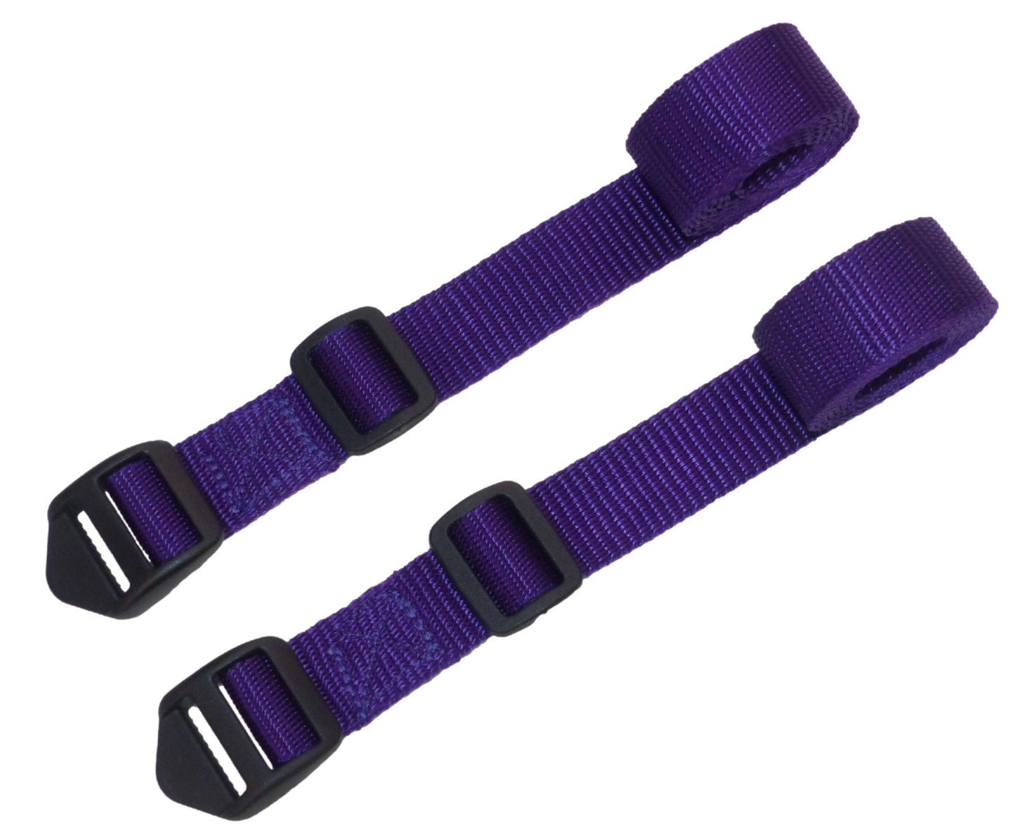 Benristraps 25mm Webbing Strap with Ladderloc Buckle (Pair) in purple