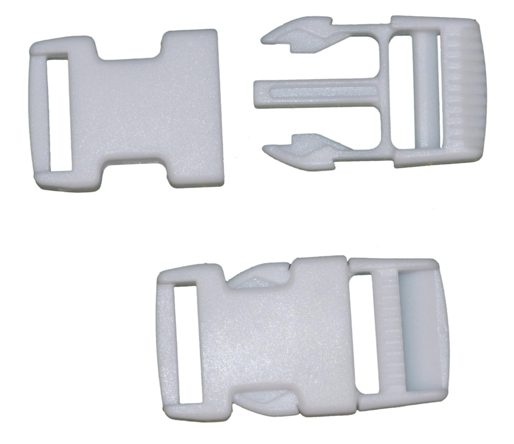 25mm plastic quick release buckle in white