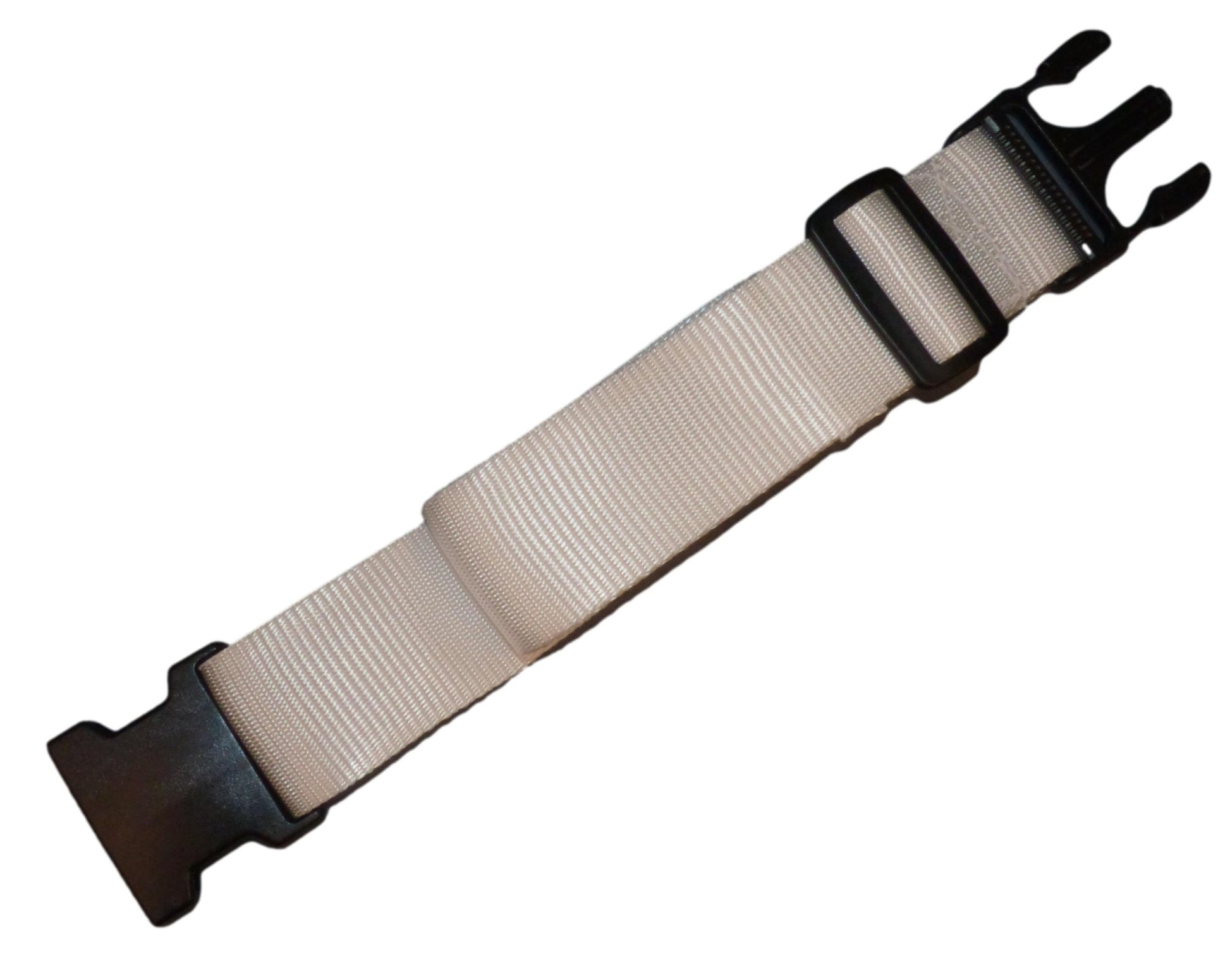 Benristraps 50mm Webbing Strap with Quick Release & Length-Adjusting Buckles in white