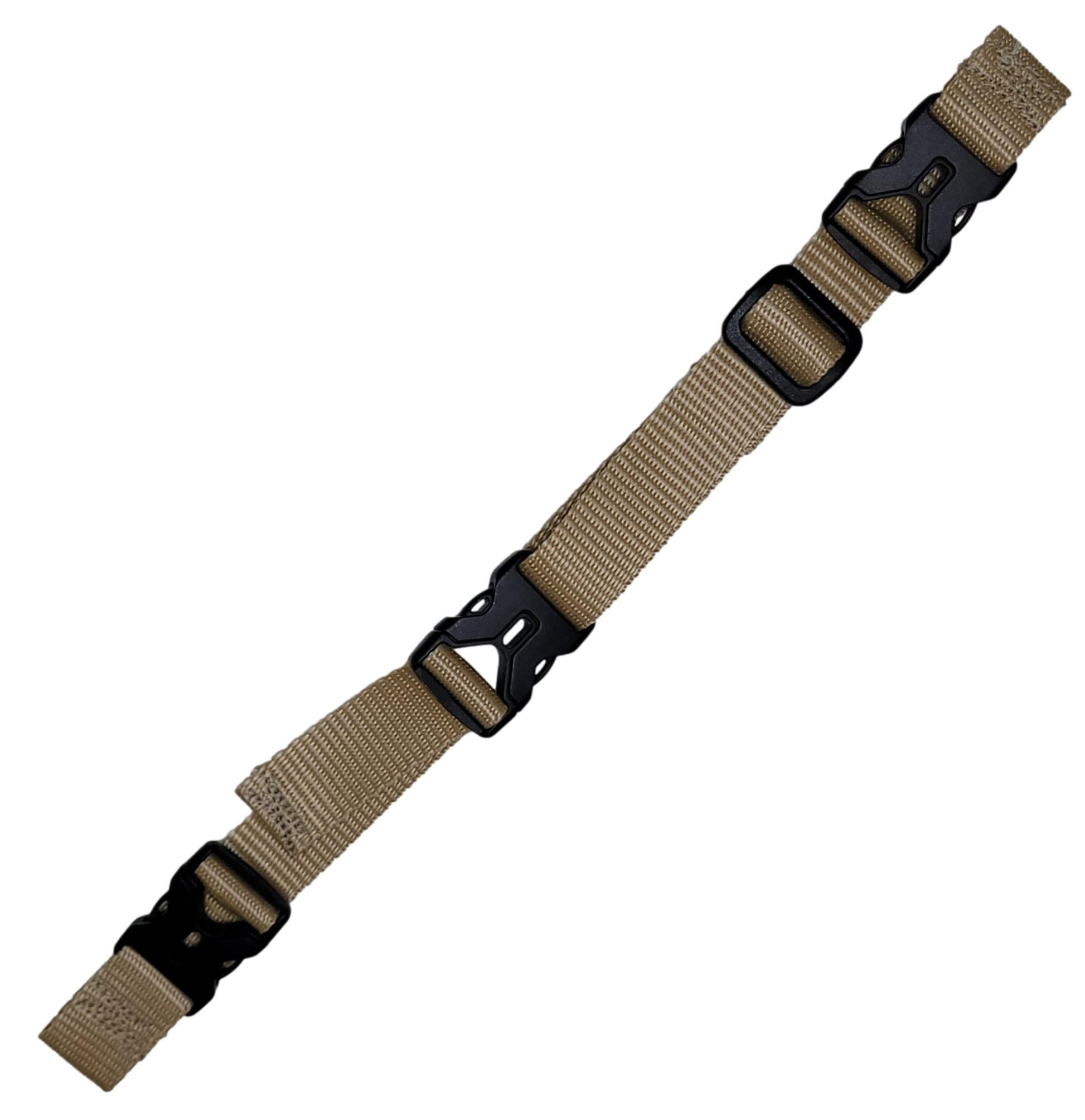 Benristraps 25mm Adjustable Replacement Rucksack Backpack Chest Strap with Easy-On Clips in Beige