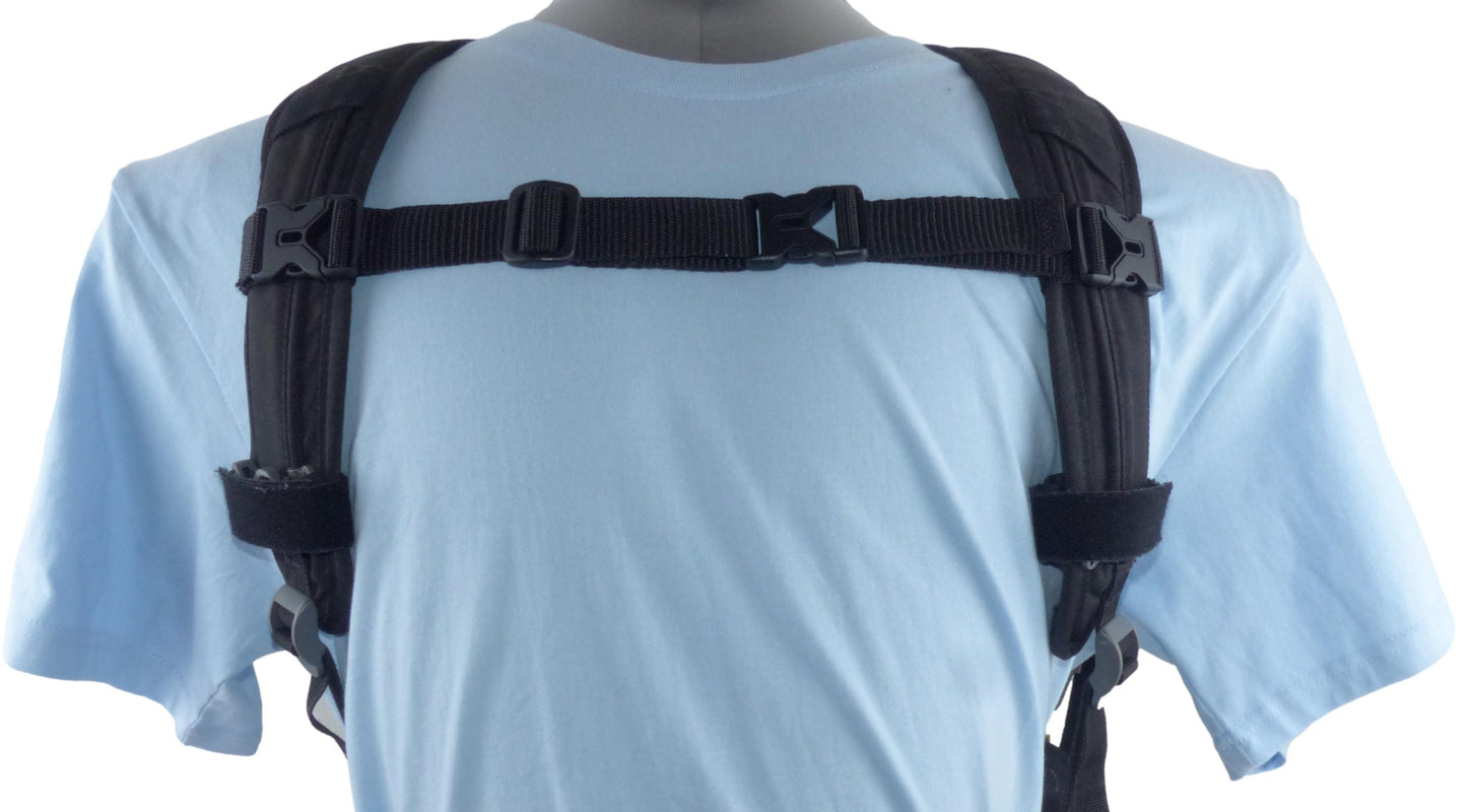 Benristraps 25mm Adjustable Replacement Rucksack Backpack Chest Strap with Easy-On Clips