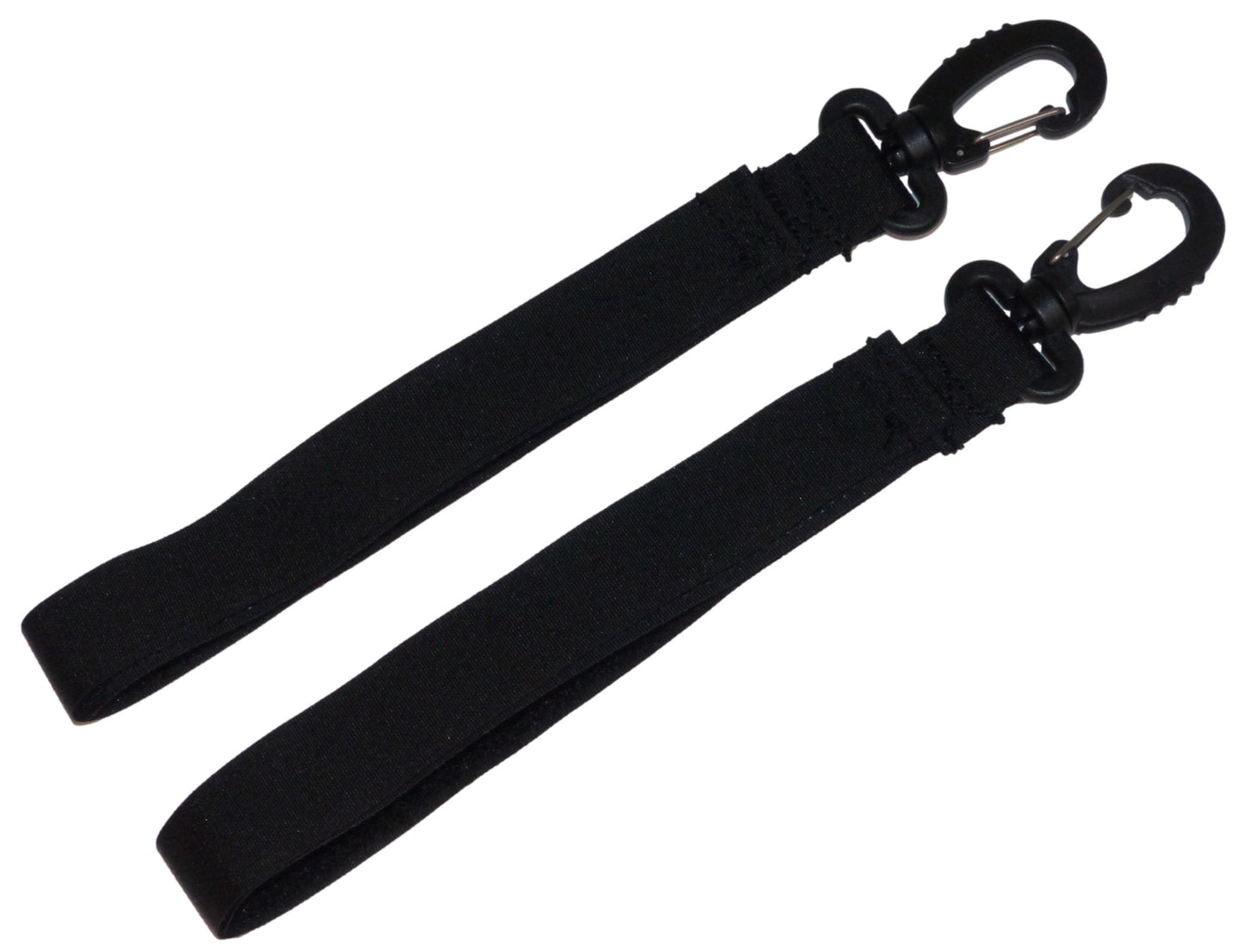 Benristraps 25mm Hook & Loop Hanging Strap with Snap Buckle (Pair), black, large