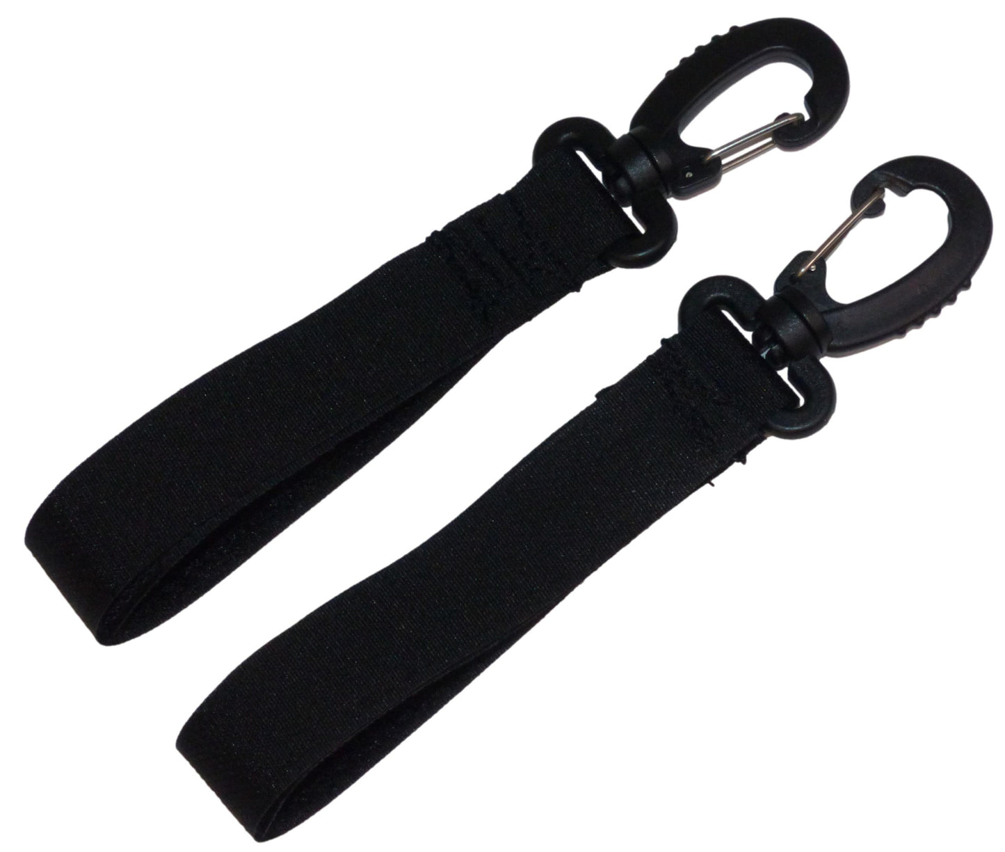 Benristraps 25mm Hook & Loop Hanging Strap with Snap Buckle (Pair), black, small