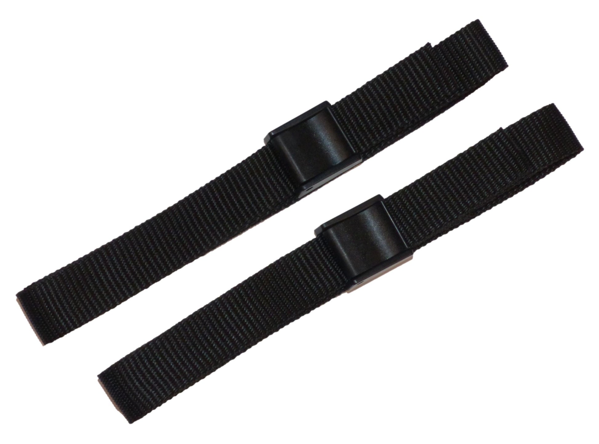 Benristraps 25mm Webbing Strap with Cam Buckle (Pair) in black