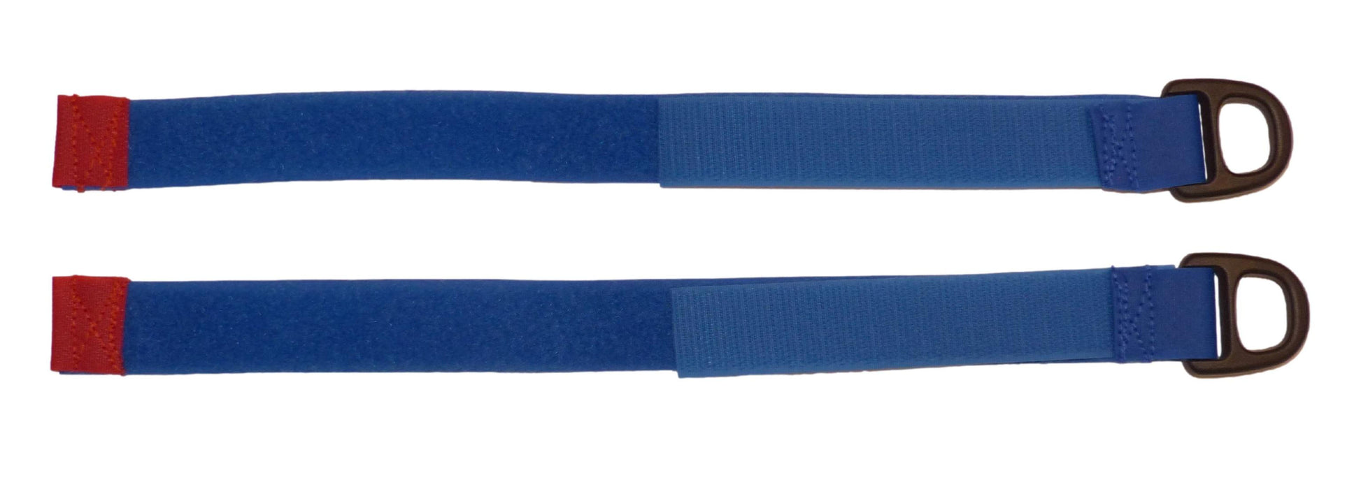 Benristraps 25mm Hook & Loop Tidy & Hang Strap with Plastic Ring (Pack of 2) in blue