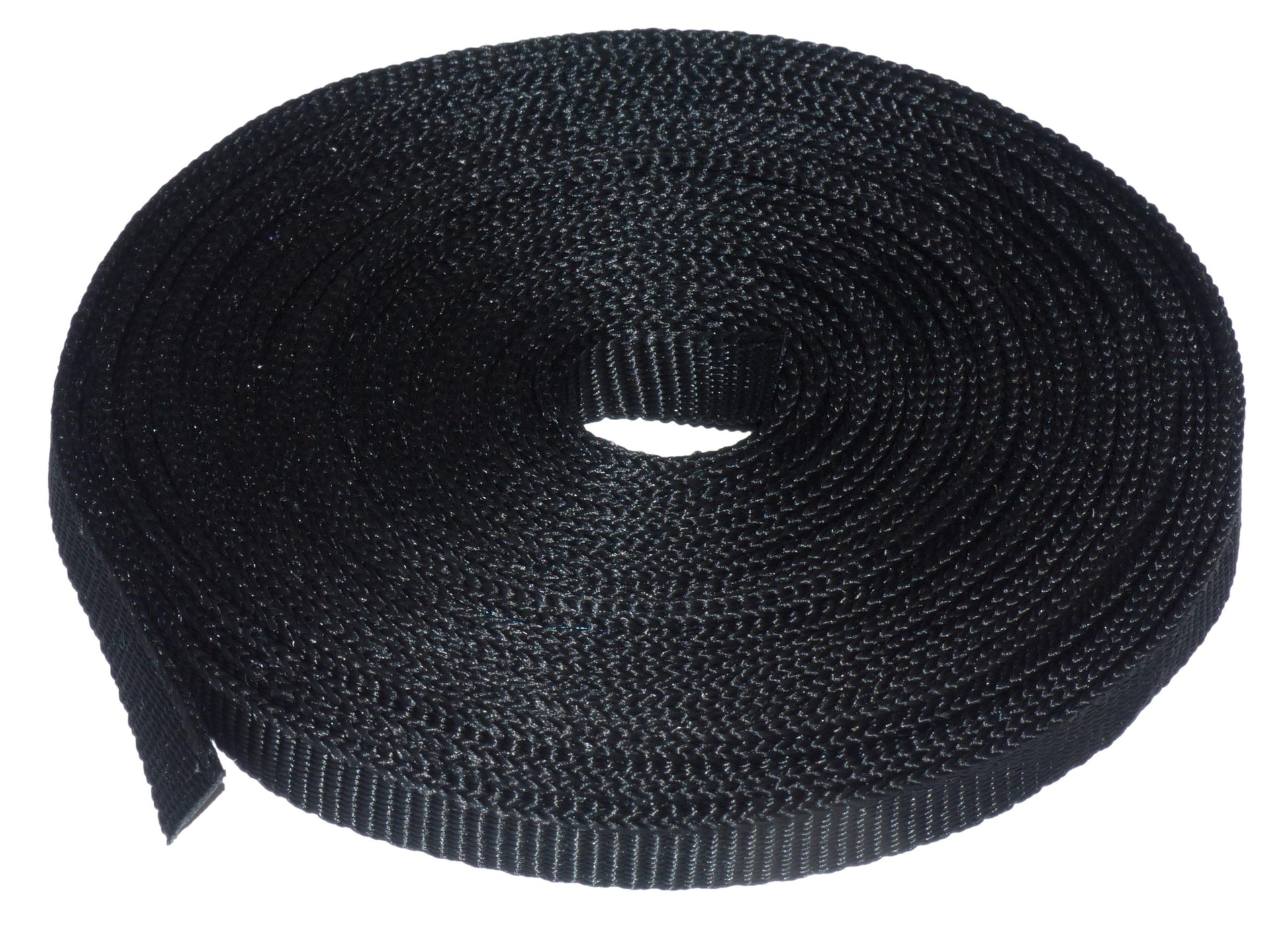 Benristraps 9mm Polypropylene Webbing in Black (10 metre roll)
