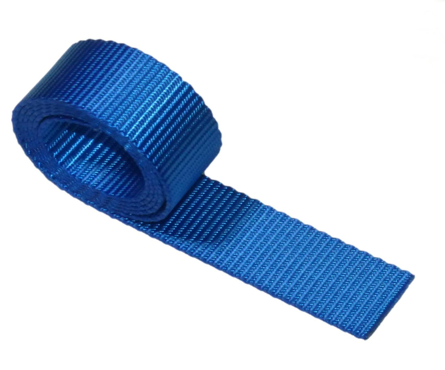 Benristraps 25mm Polyester Webbing in blue