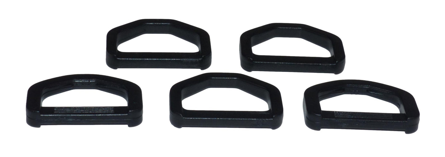 Benristraps 25mm Plastic D Ring (Pack of 5)