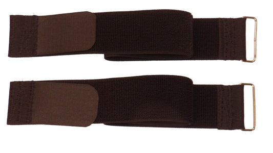 Benristraps 50mm Elastic Hook and Loop Strap with Buckle (Pack of 2)