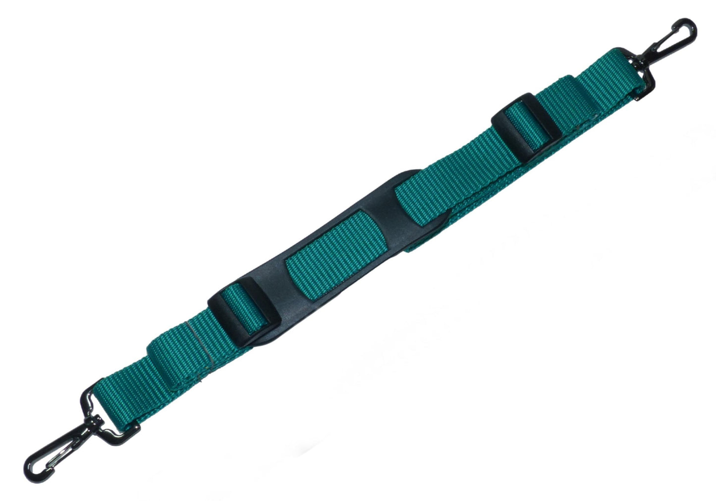 Benristraps 25mm Bag Strap with Metal Buckles and Shoulder Pad, 150cm in emerald green