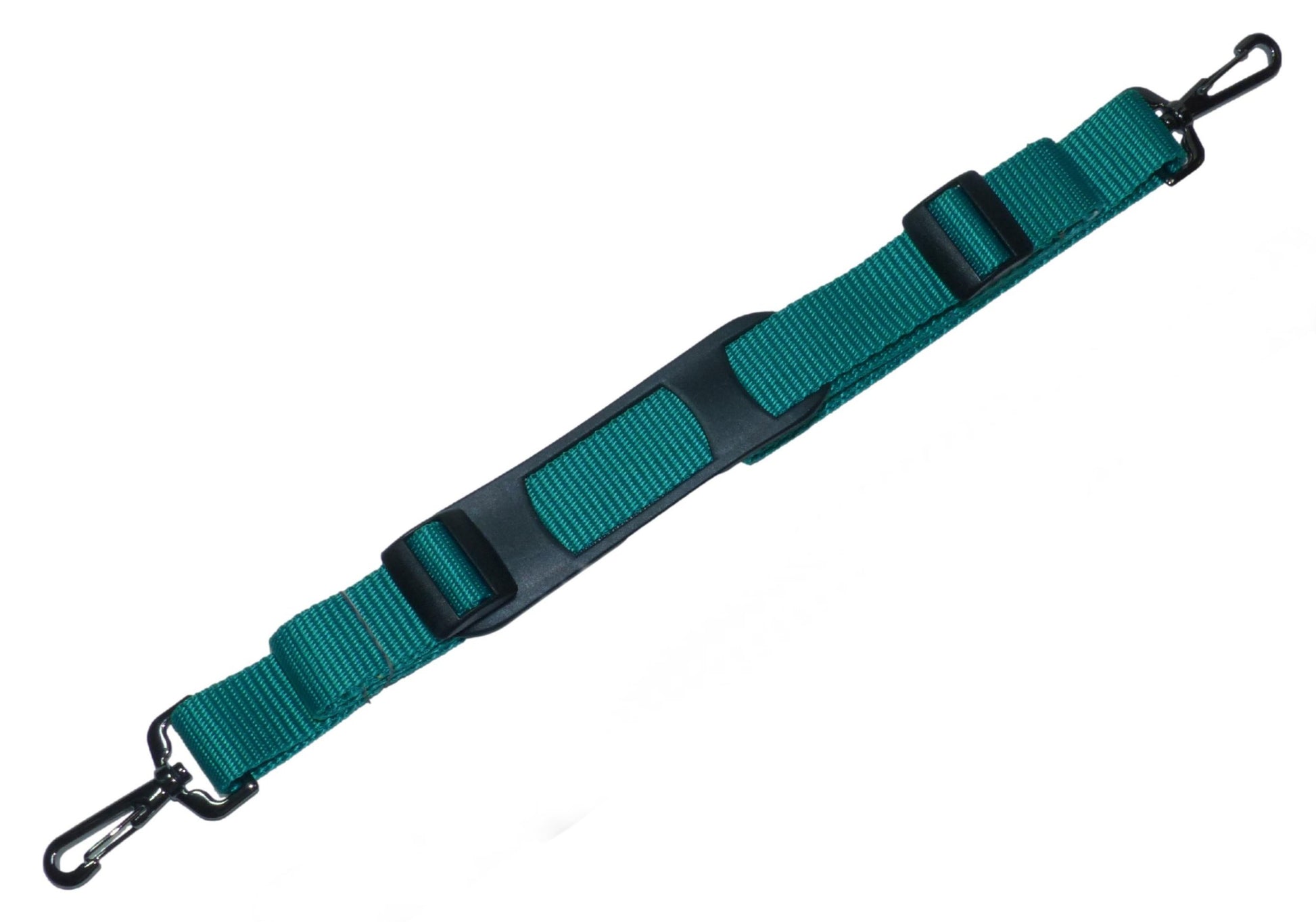 Benristraps 25mm Bag Strap with Metal Buckles and Shoulder Pad, 150cm in emerald green