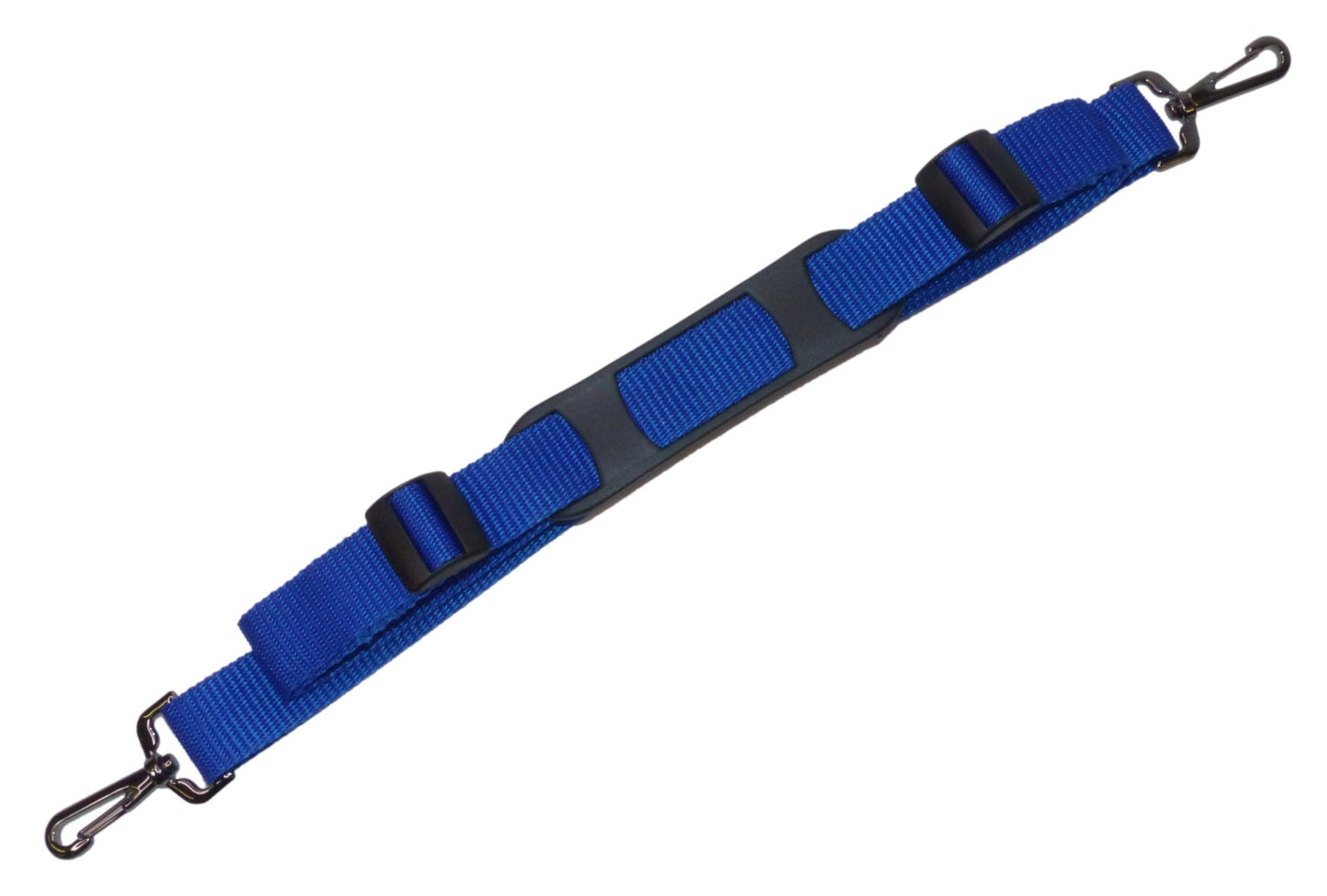 Benristraps 25mm Bag Strap with Metal Buckles and Shoulder Pad, 150cm in blue