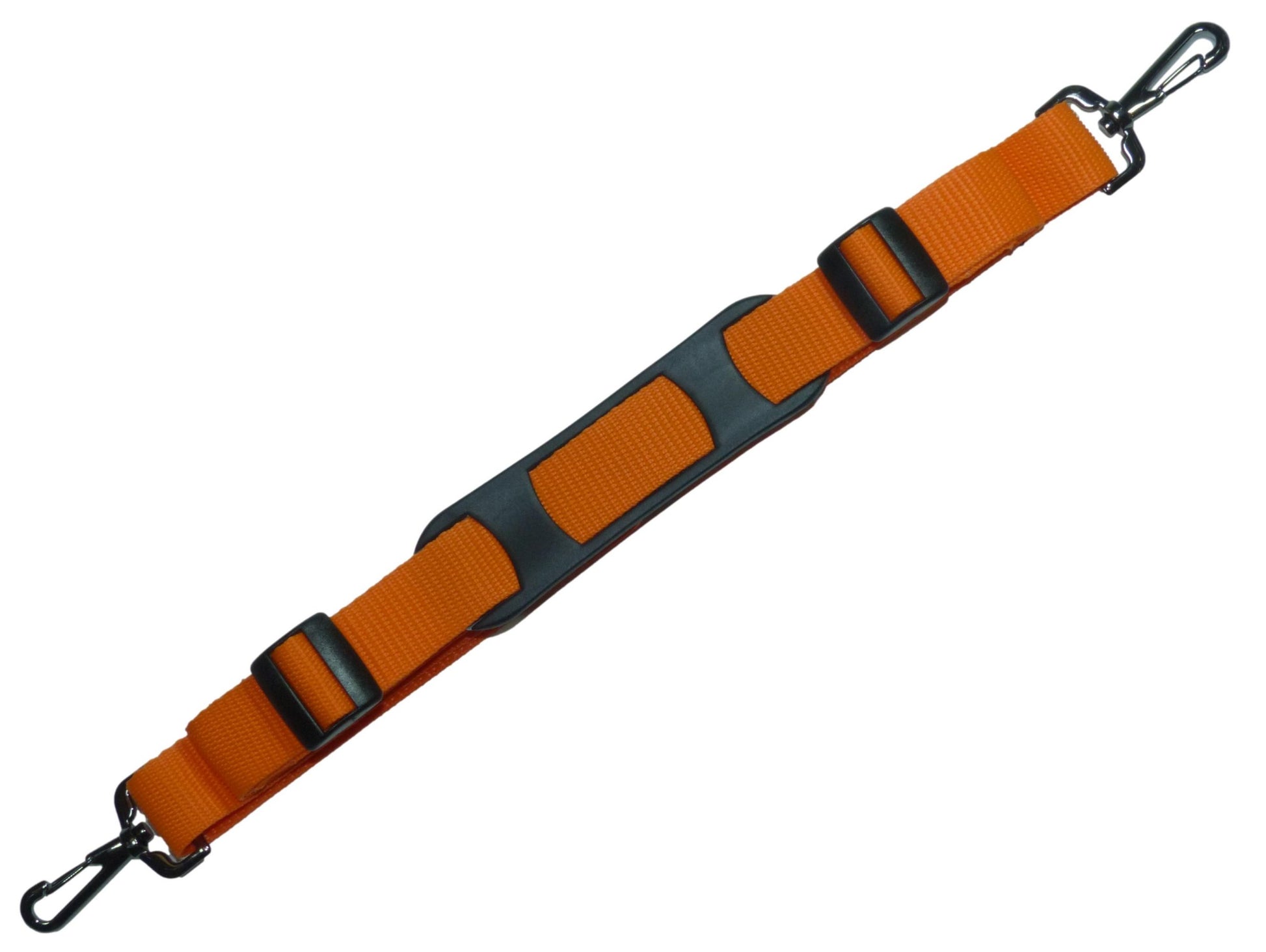 Benristraps 25mm Bag Strap with Metal Buckles and Shoulder Pad, 150cm in orange