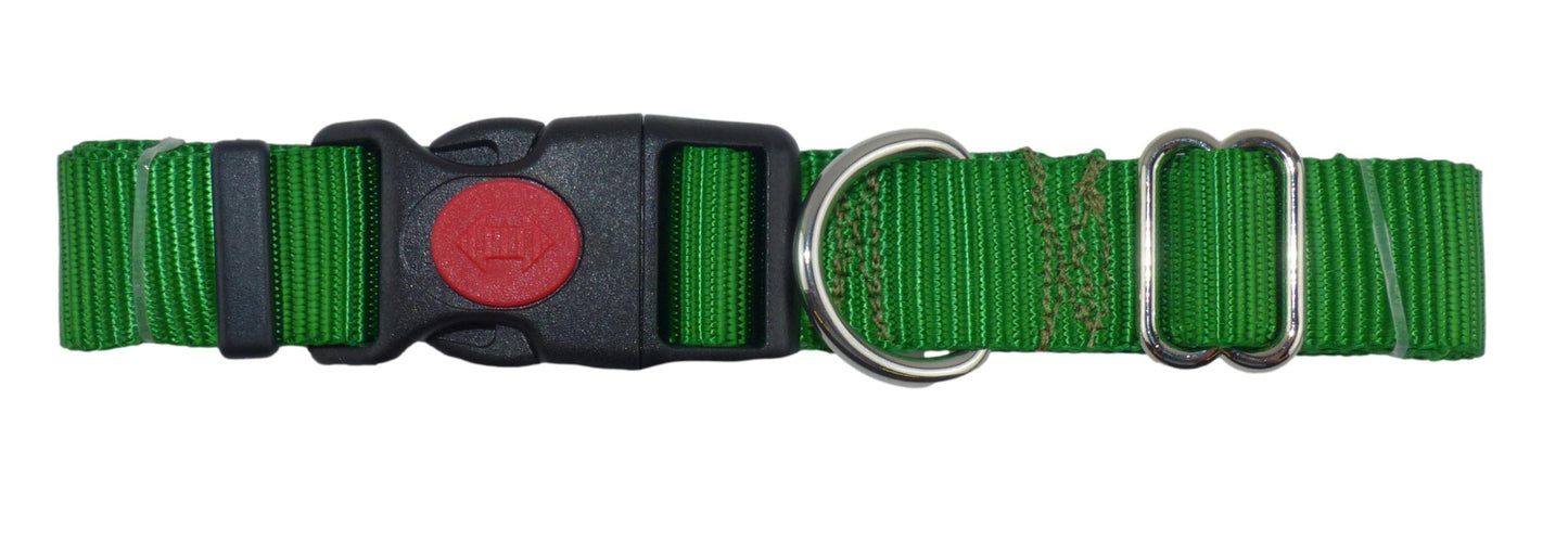 25mm Adjustable Dog and Pet Collar in Polyester Webbing, Choice of Sizes and Colours