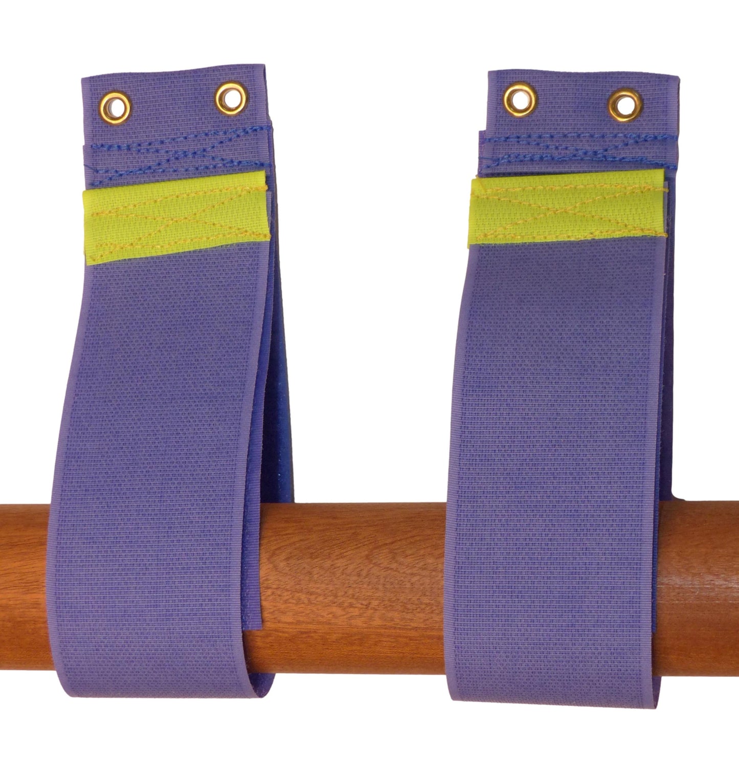 Premium 50mm Hook & Loop Tidy & Hang Strap with Eyelet (Pack of Two) in blue