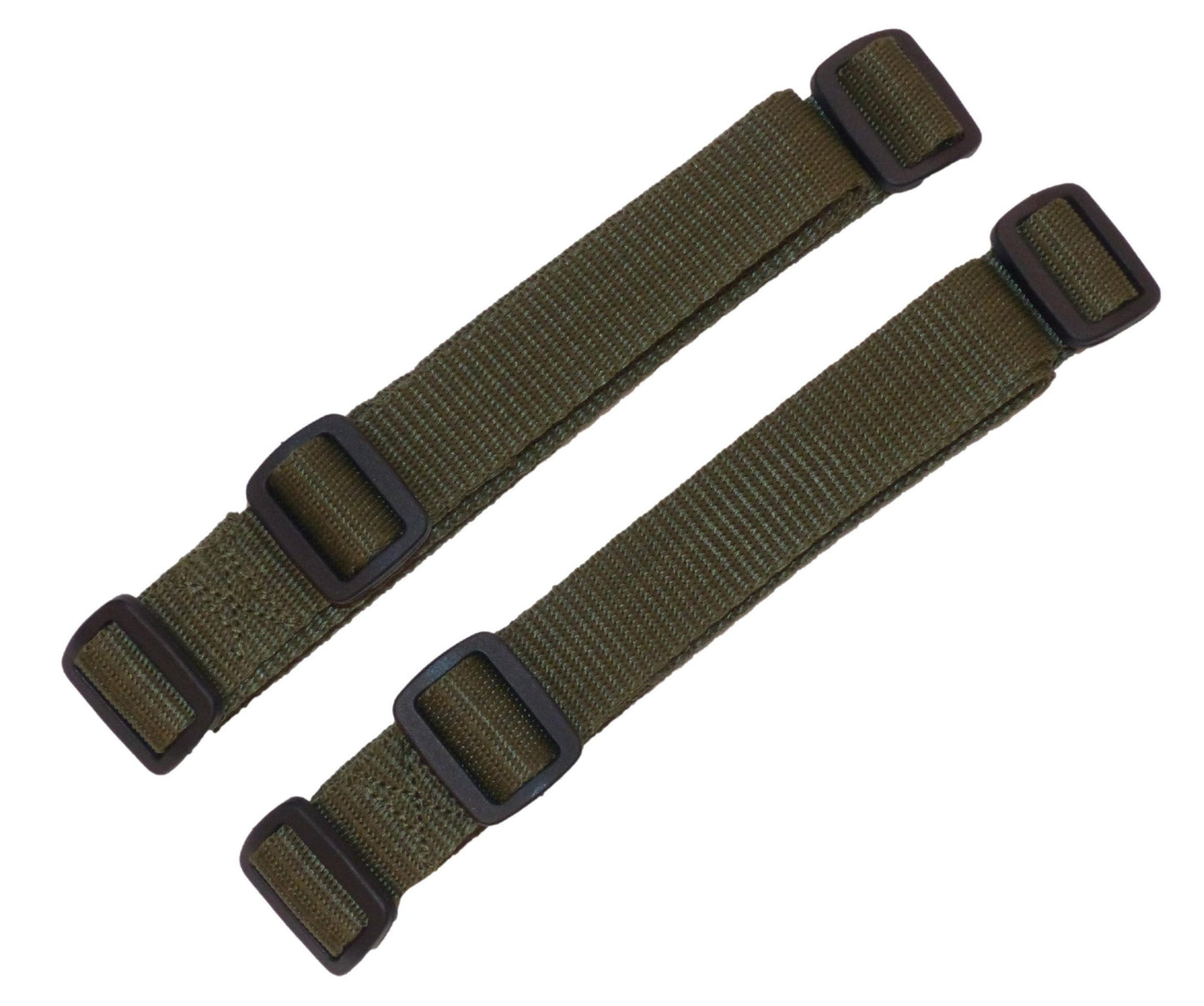 Benristraps 25mm Webbing Straps with Triglides, 1 Metre in olive green