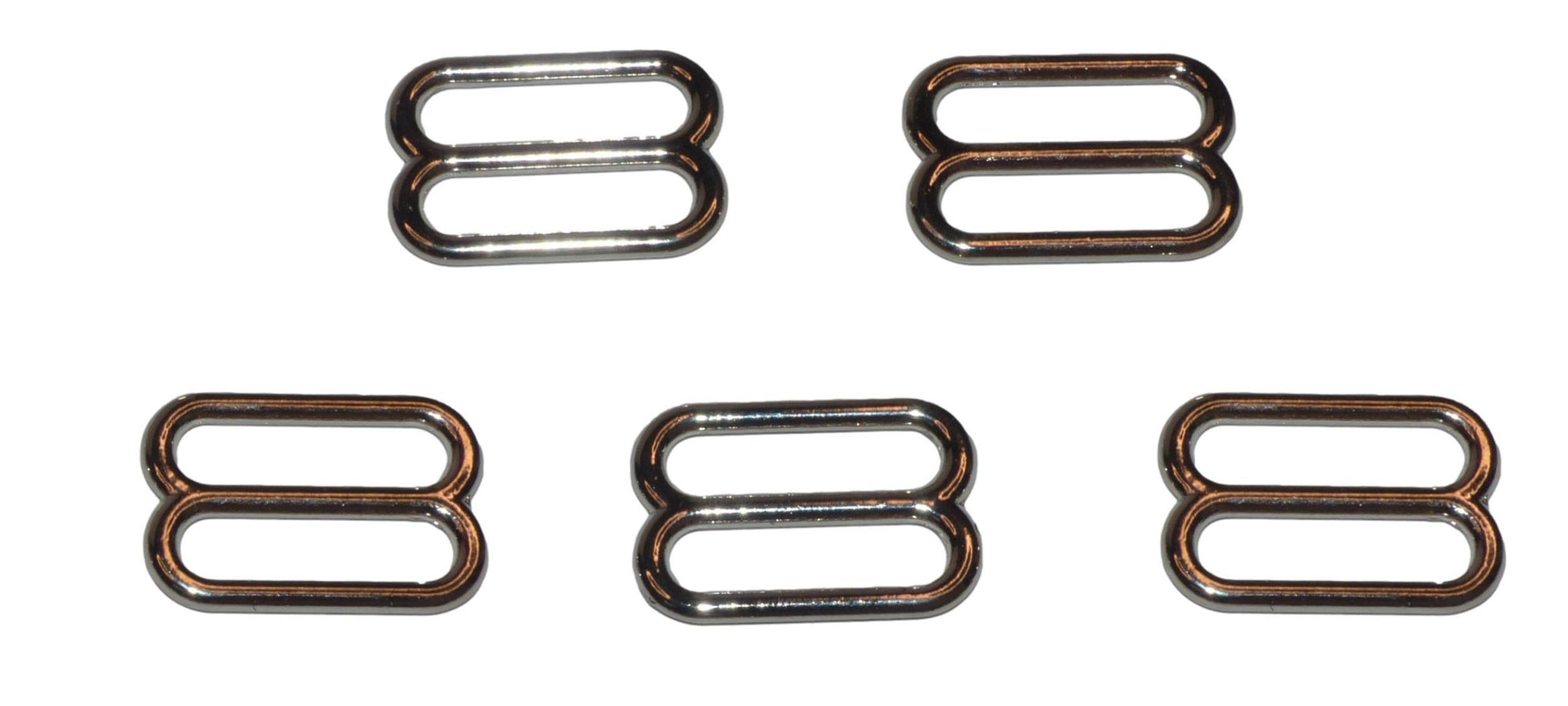 25mm rounded stainless steel triglide sliders, pack of 5