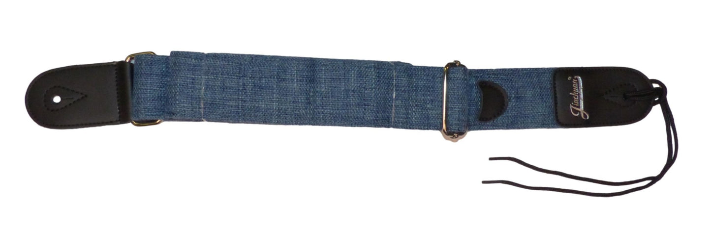 50mm Adjustable Cotton Guitar Strap in blue