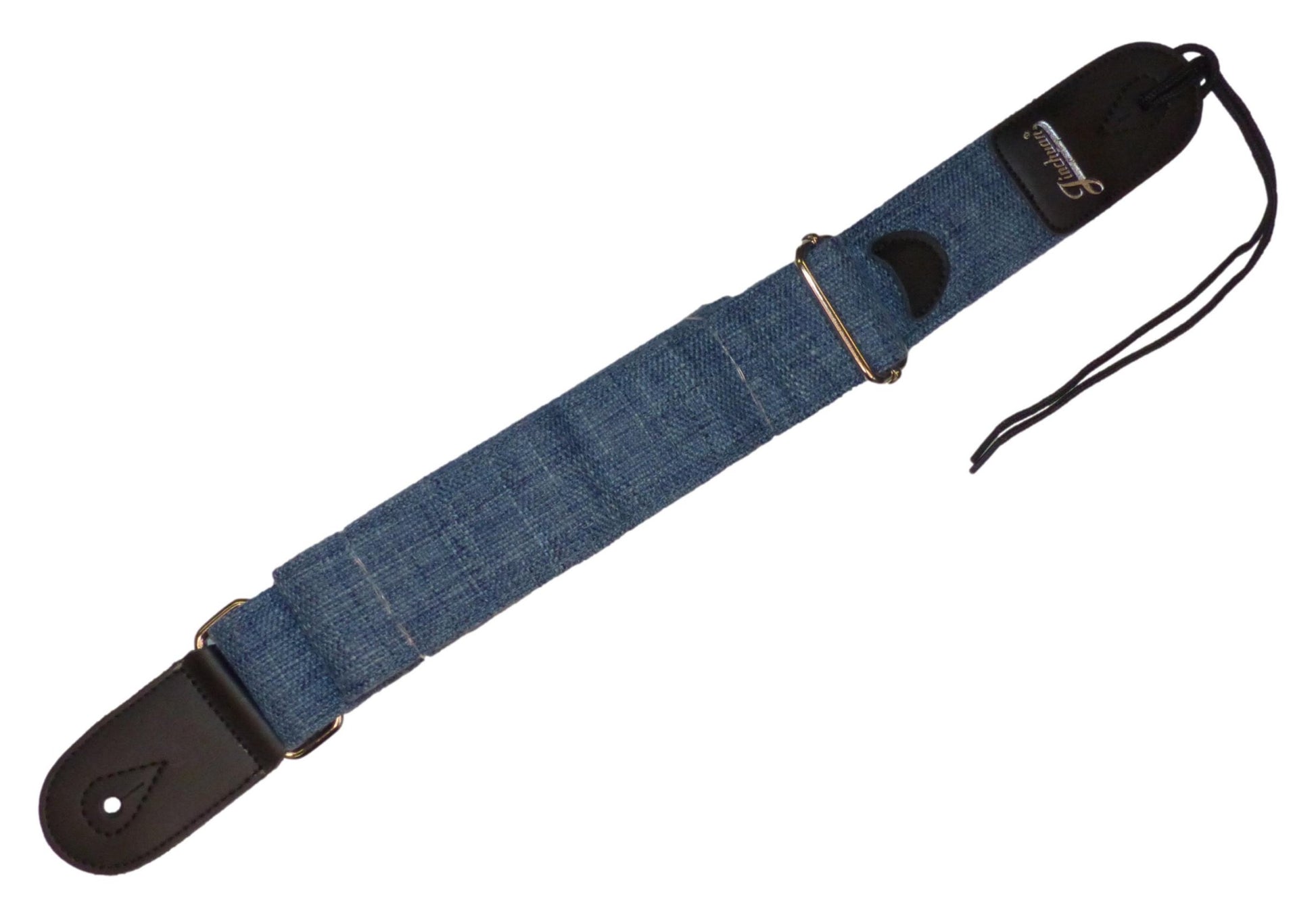 50mm Adjustable Cotton Guitar Strap in blue