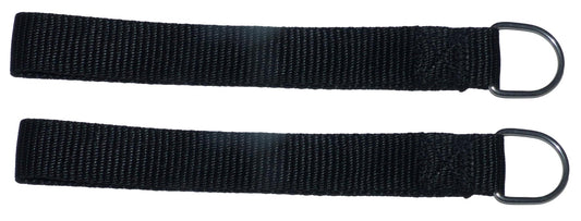 Benristraps 25mm webbing rafter and beam tidying strap with D ring in black