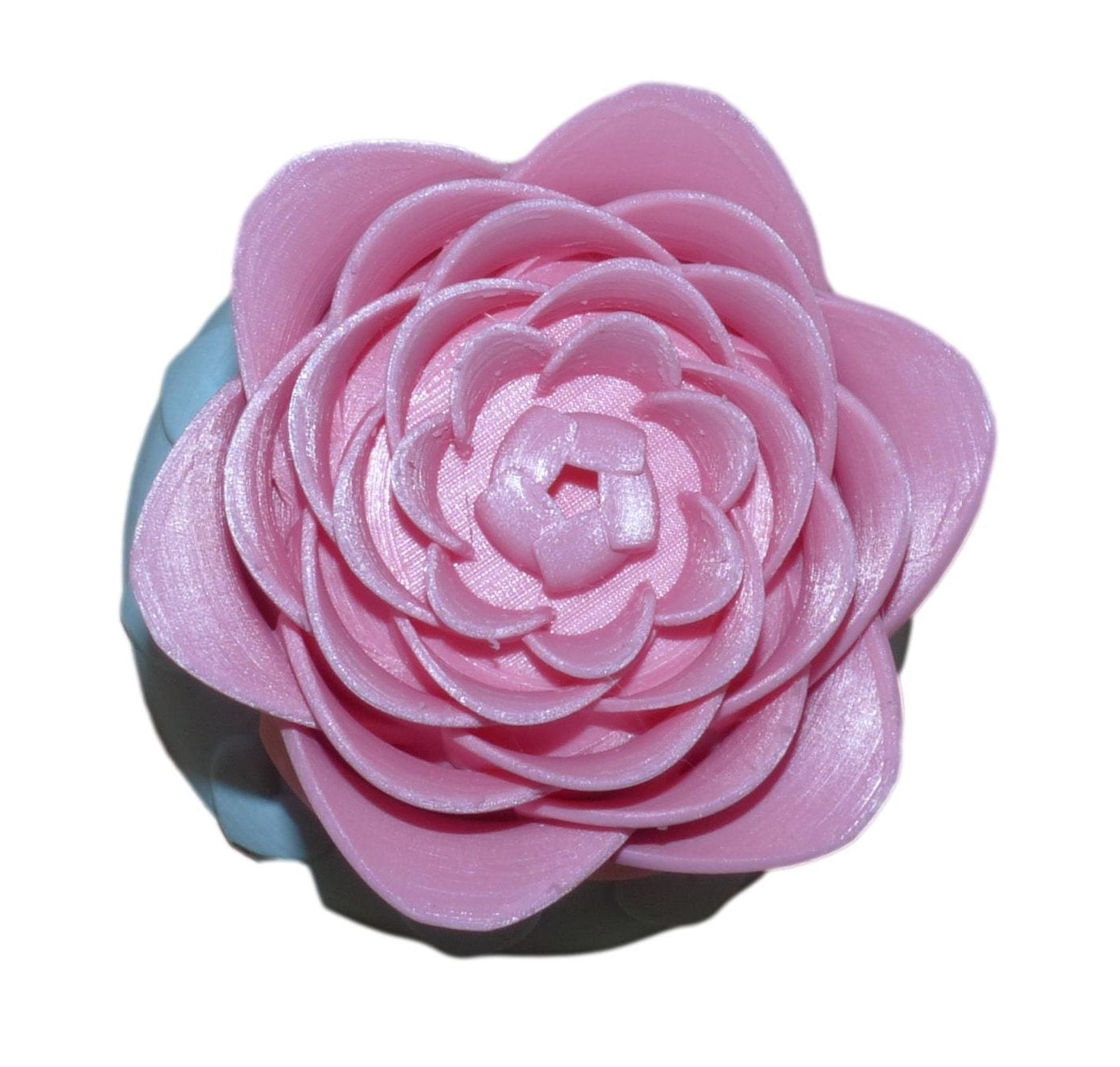 3D Printed Rose with Tealight in pink