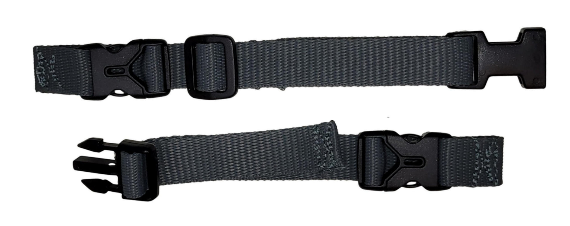 Benristraps 19mm Replacement Rucksack Chest Strap with Easy-on Buckles in Grey