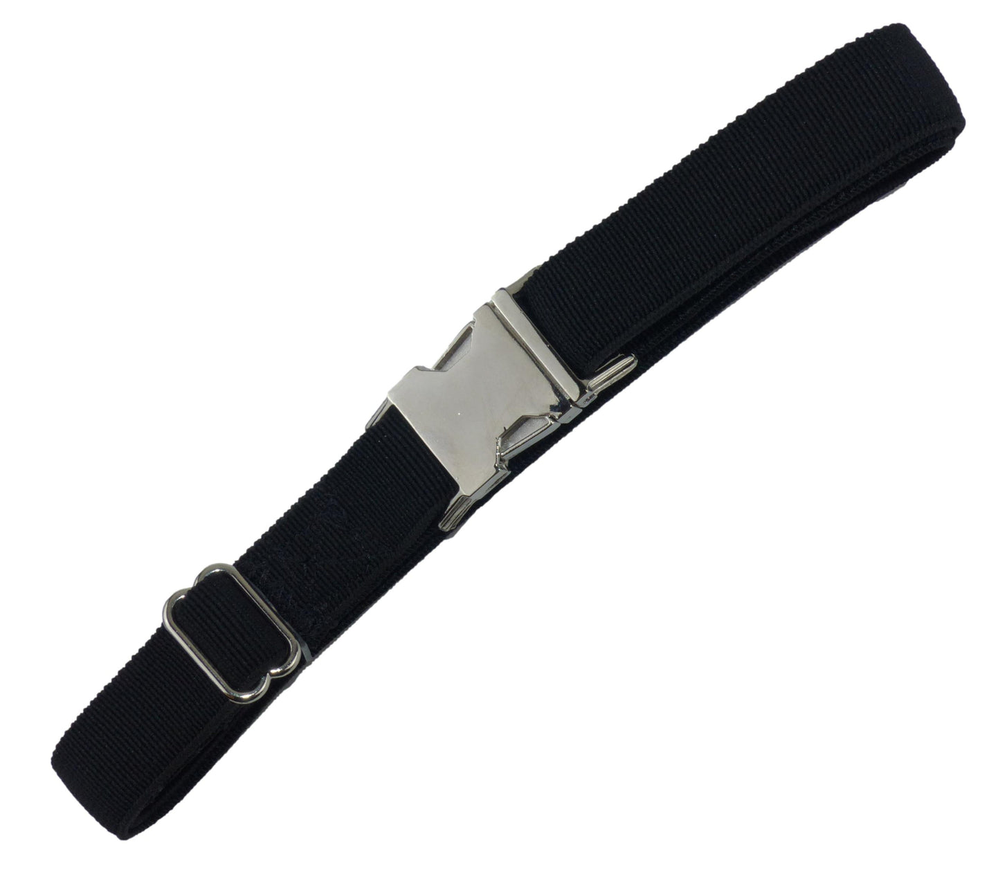 Benristraps 25mm elastic webbing strap in black in a choice of lengths 2
