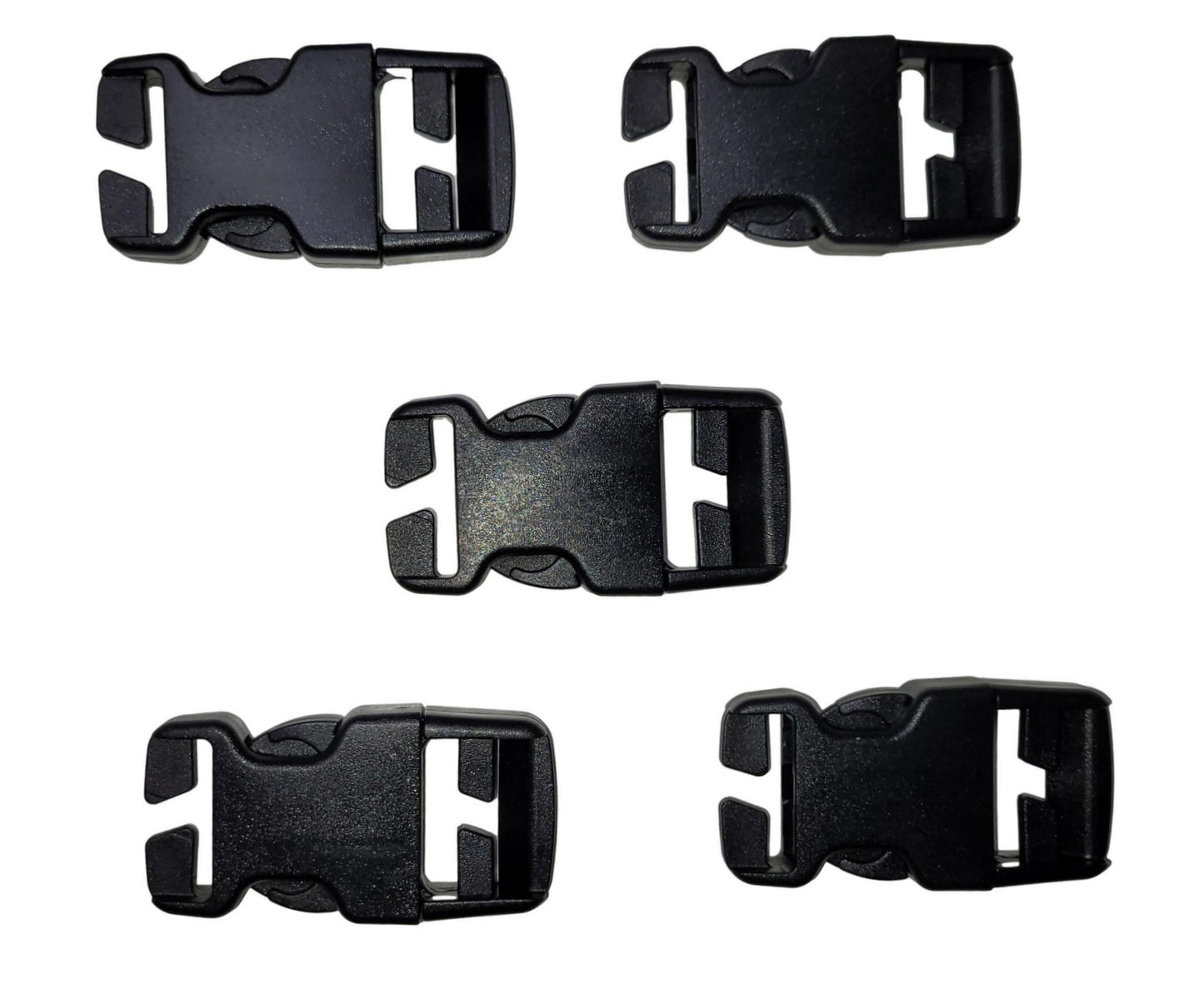 Benristraps 25mm side release buckle with slots for strap, outdoor and field repairs and replacements(pack of 5)