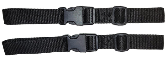 Benristraps 25mm Webbing Strap with Replaceable Quick Release Buckles for Luggage & Storage (Pair)