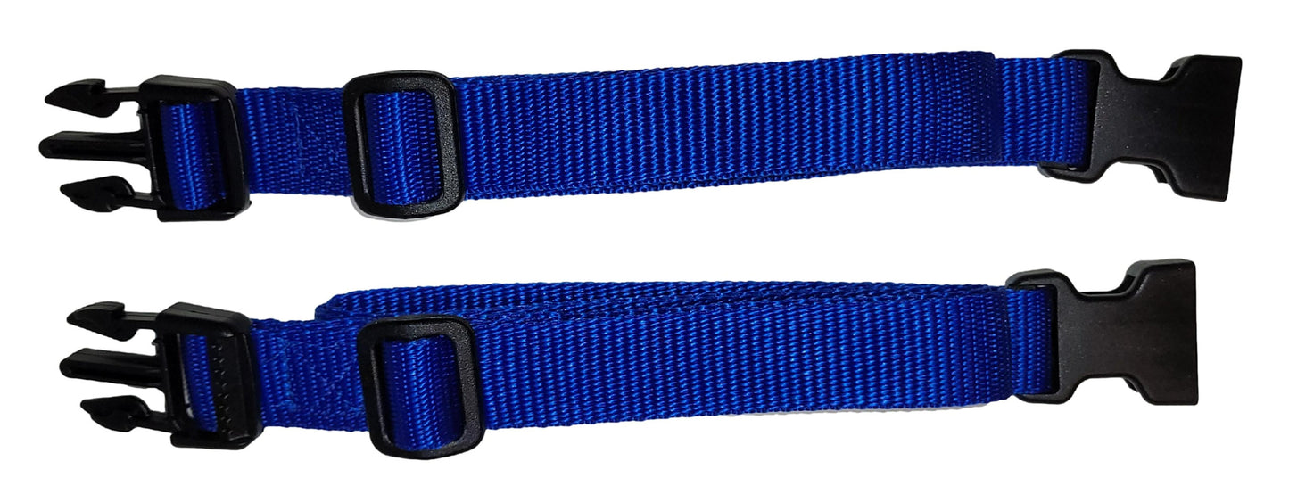 Benristraps 25mm Webbing Strap with Replaceable Quick Release Buckles for Luggage & Storage (Pair)