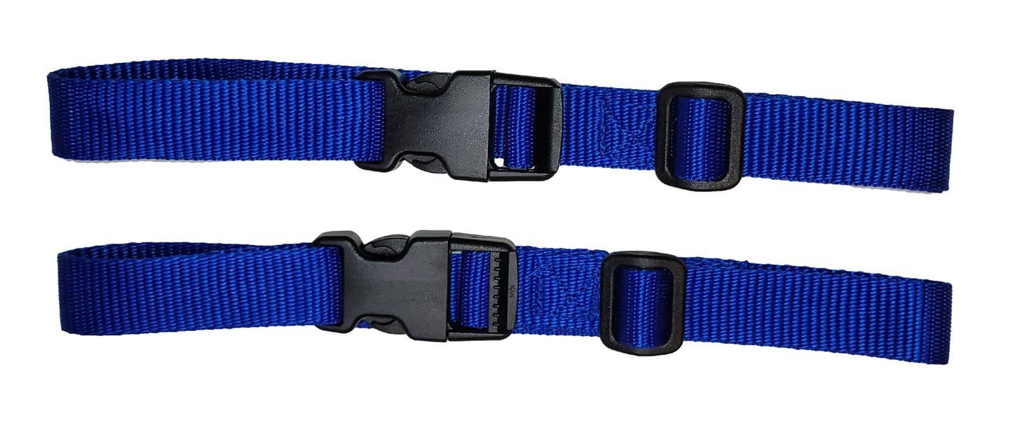 Benristraps 25mm Webbing Strap with Replaceable Quick Release Buckles for Luggage & Storage (Pair)