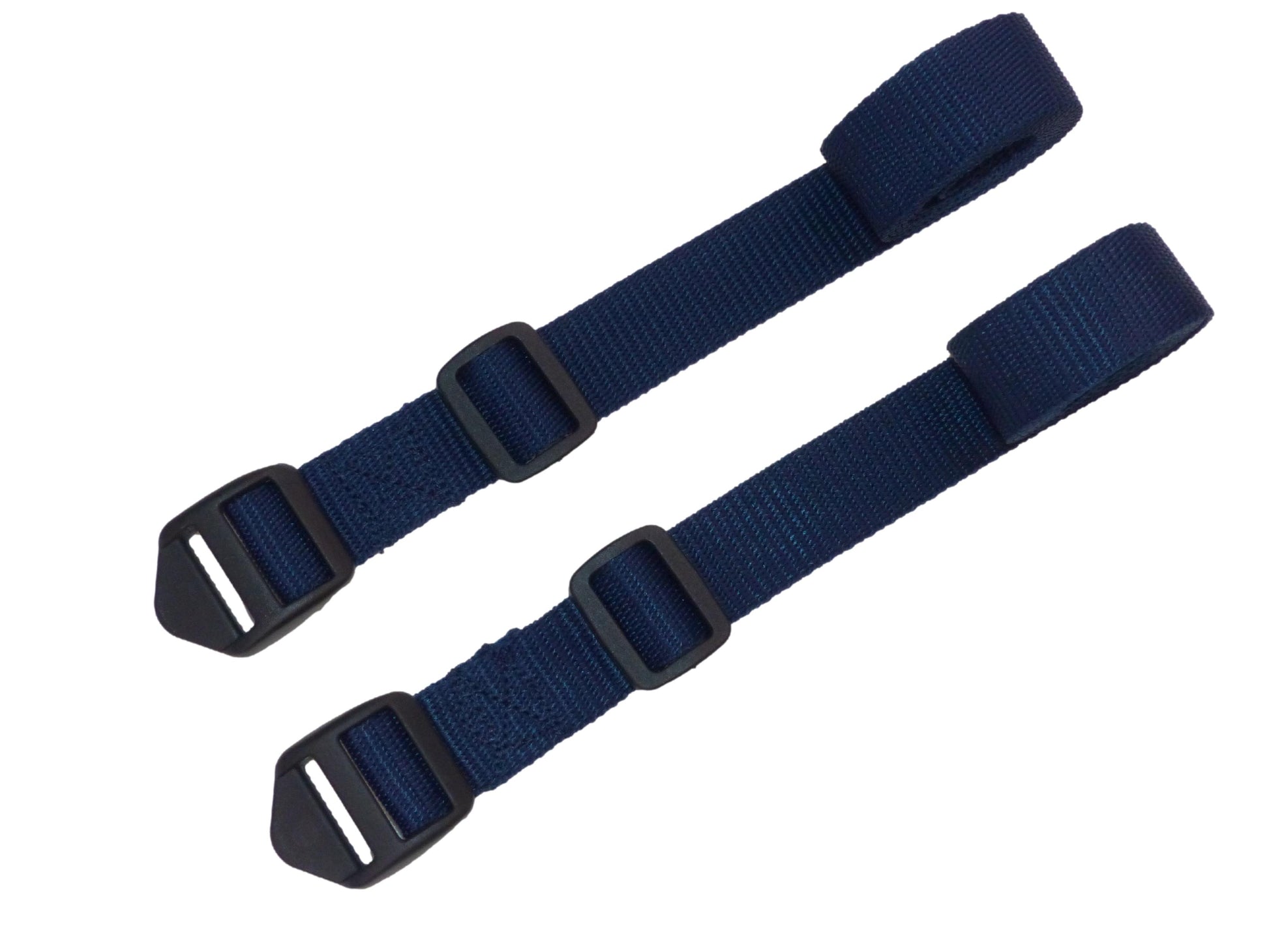 Benristraps 25mm Webbing Strap with Ladderloc Buckle (Pair) in navy blue