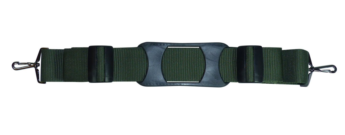 Benristraps 50mm Bag Strap with Metal Buckles and Shoulder Pad, 175cm in green