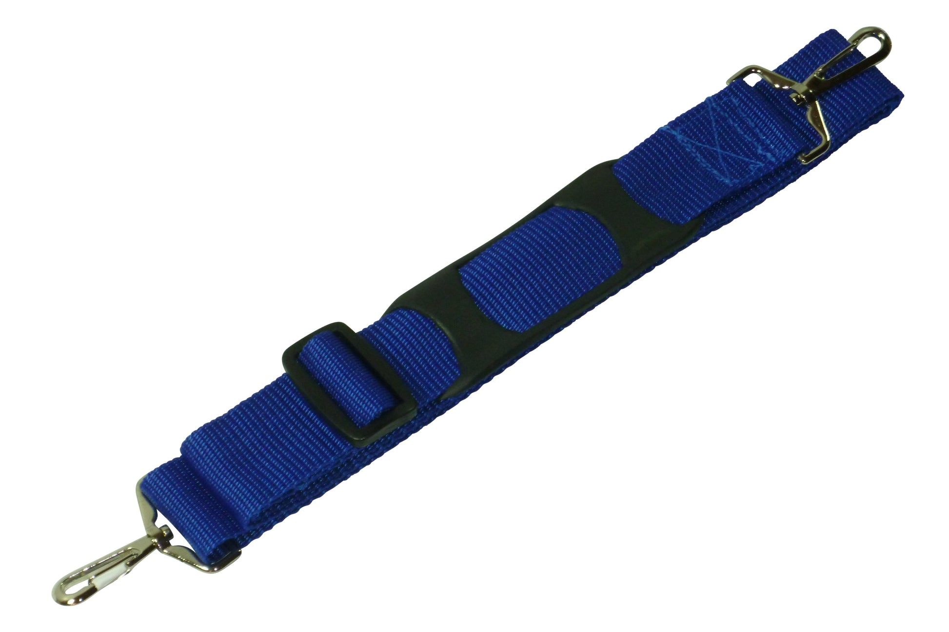 38mm Bag Strap with Metal Buckles and Shoulder Pad, 150cm in blue