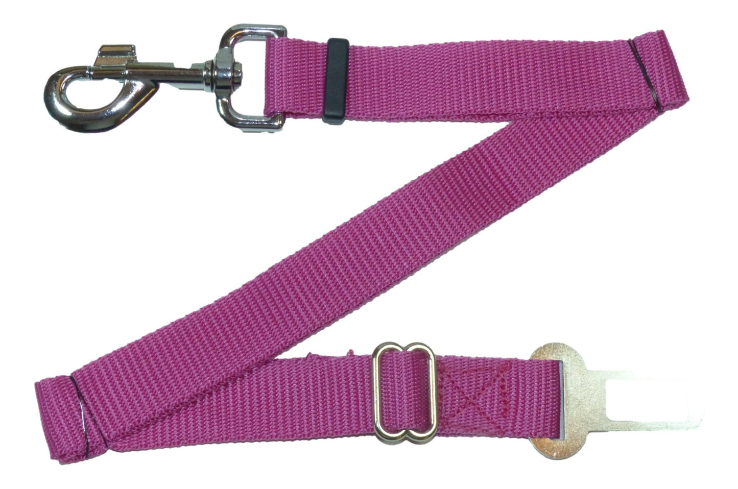 Benristraps Adjustable Cat & Dog Pet Safety Strap for Car Seat Belt in Pink