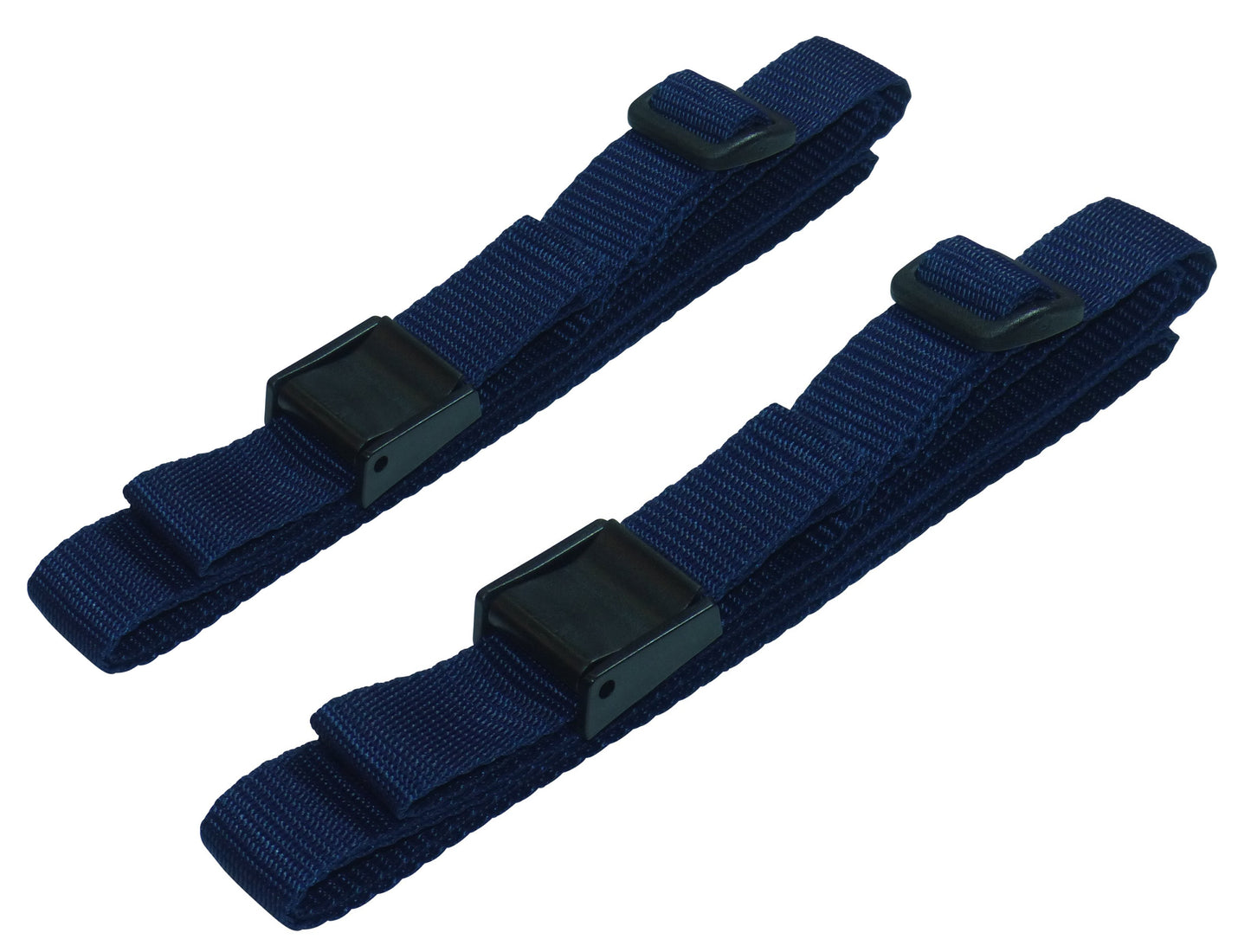 25mm Rivetted Strap with Plastic Cam Buckle & Triglide Buckles (Pair) in navy blue