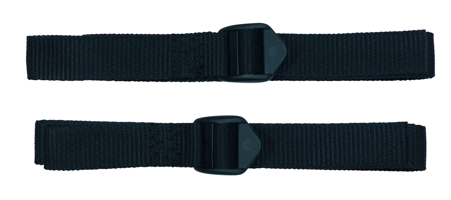 Benristraps 25mm Webbing Strap with Superstrong Ladderlock Buckle (Pair) in black (2)