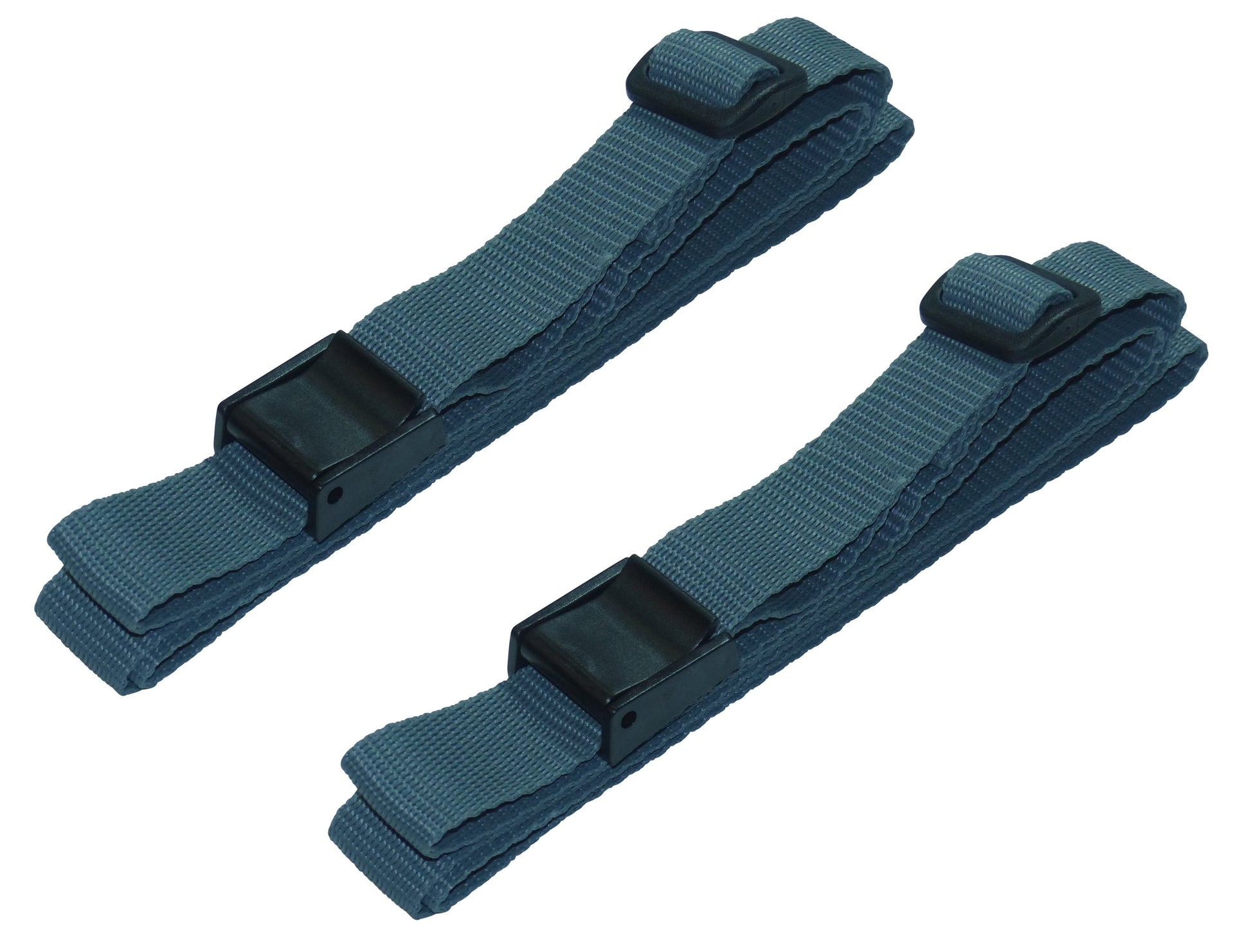 25mm Rivetted Strap with Plastic Cam Buckle & Triglide Buckles (Pair) in grey